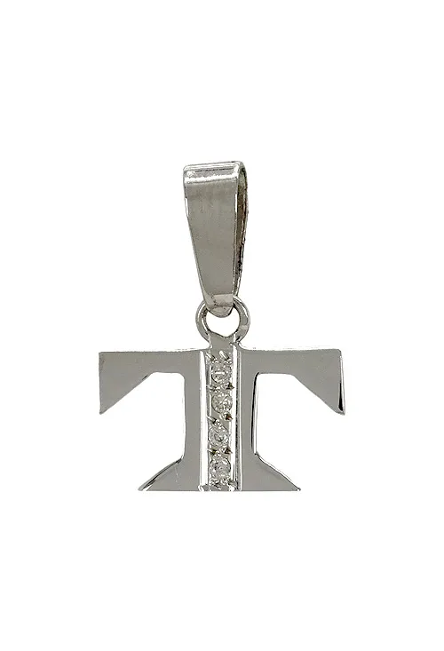 Inicial letra T oro blanco y diamantes 003_B51085896T
