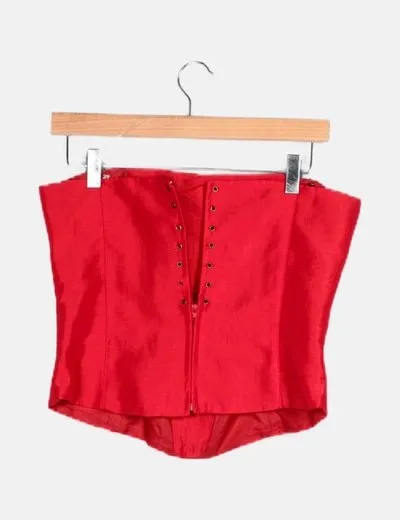 Ivan Moda Corset rojo combinado