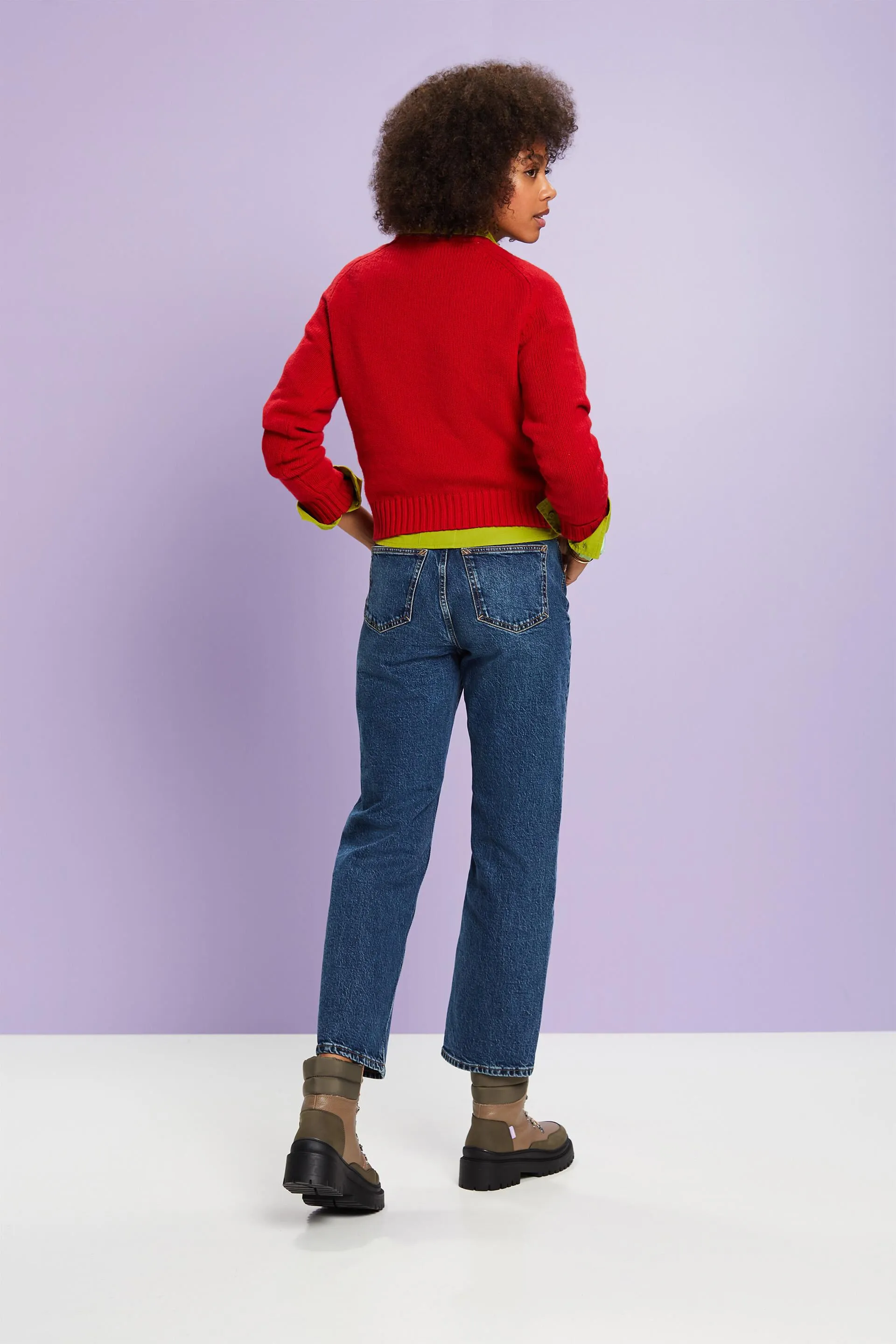 JEANS HIGHRISE STRAIGHT FIT DE ESTILO RETRO
