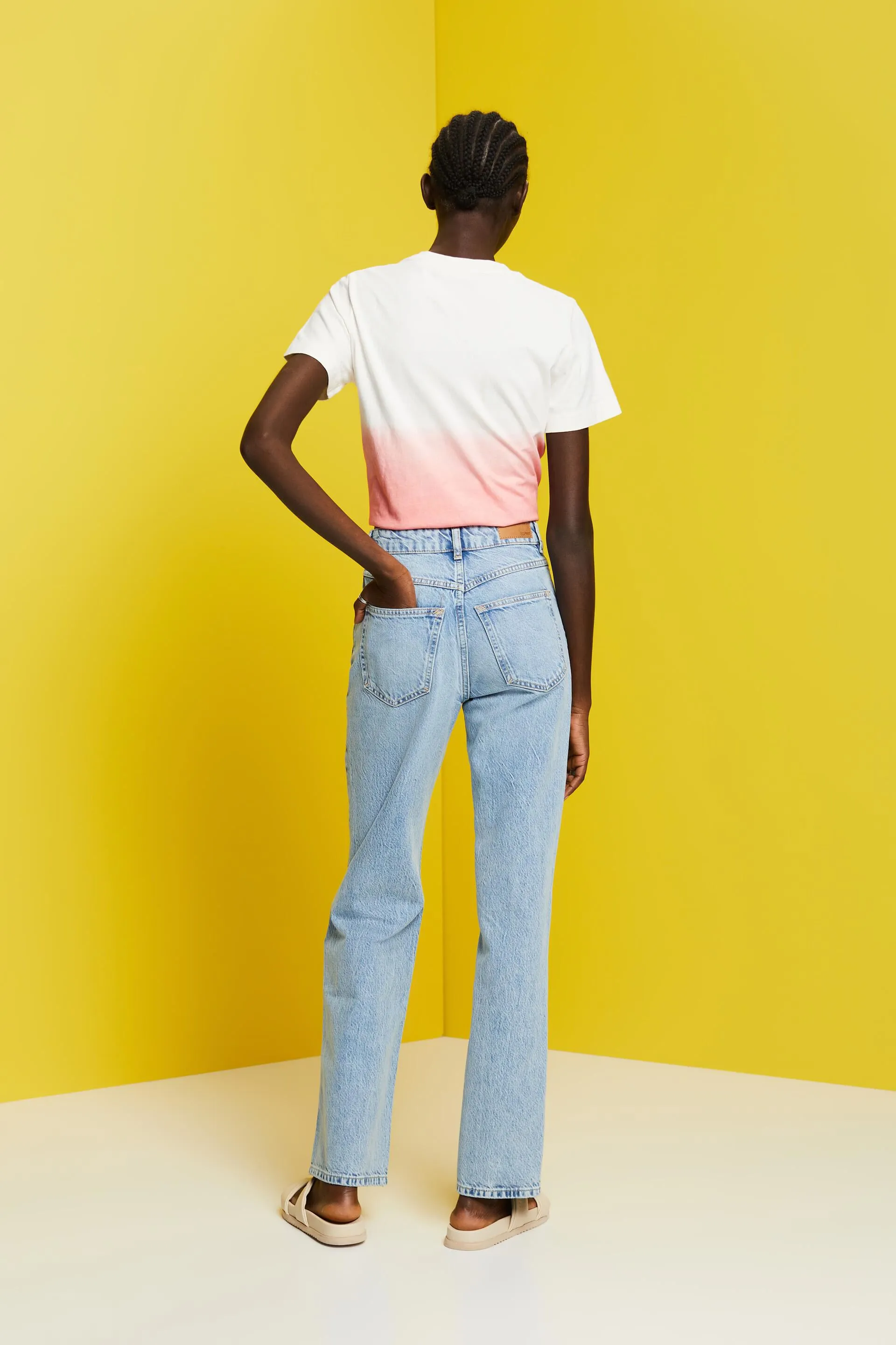 Jeans straight fit estilo años 80