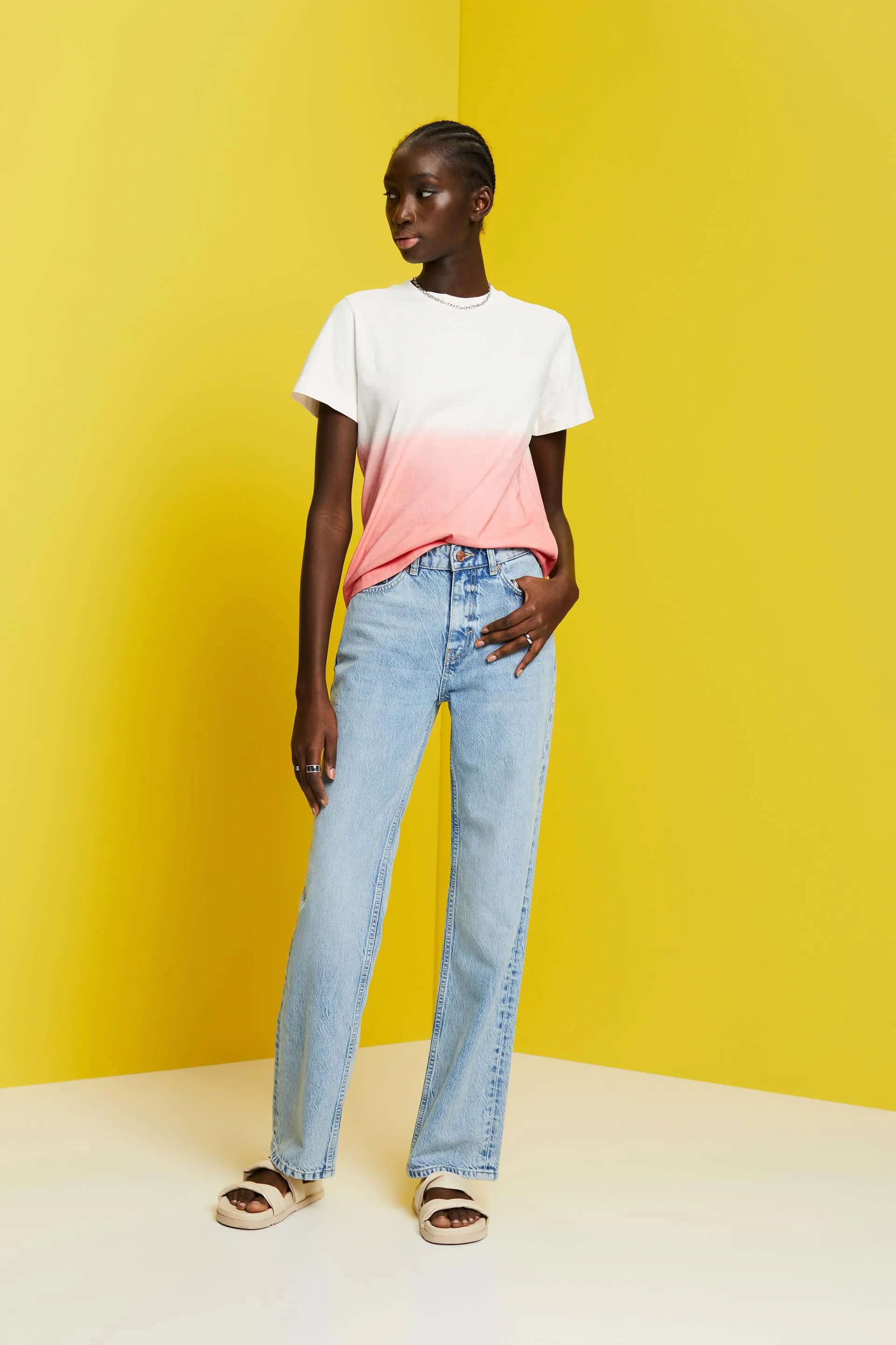 Jeans straight fit estilo años 80