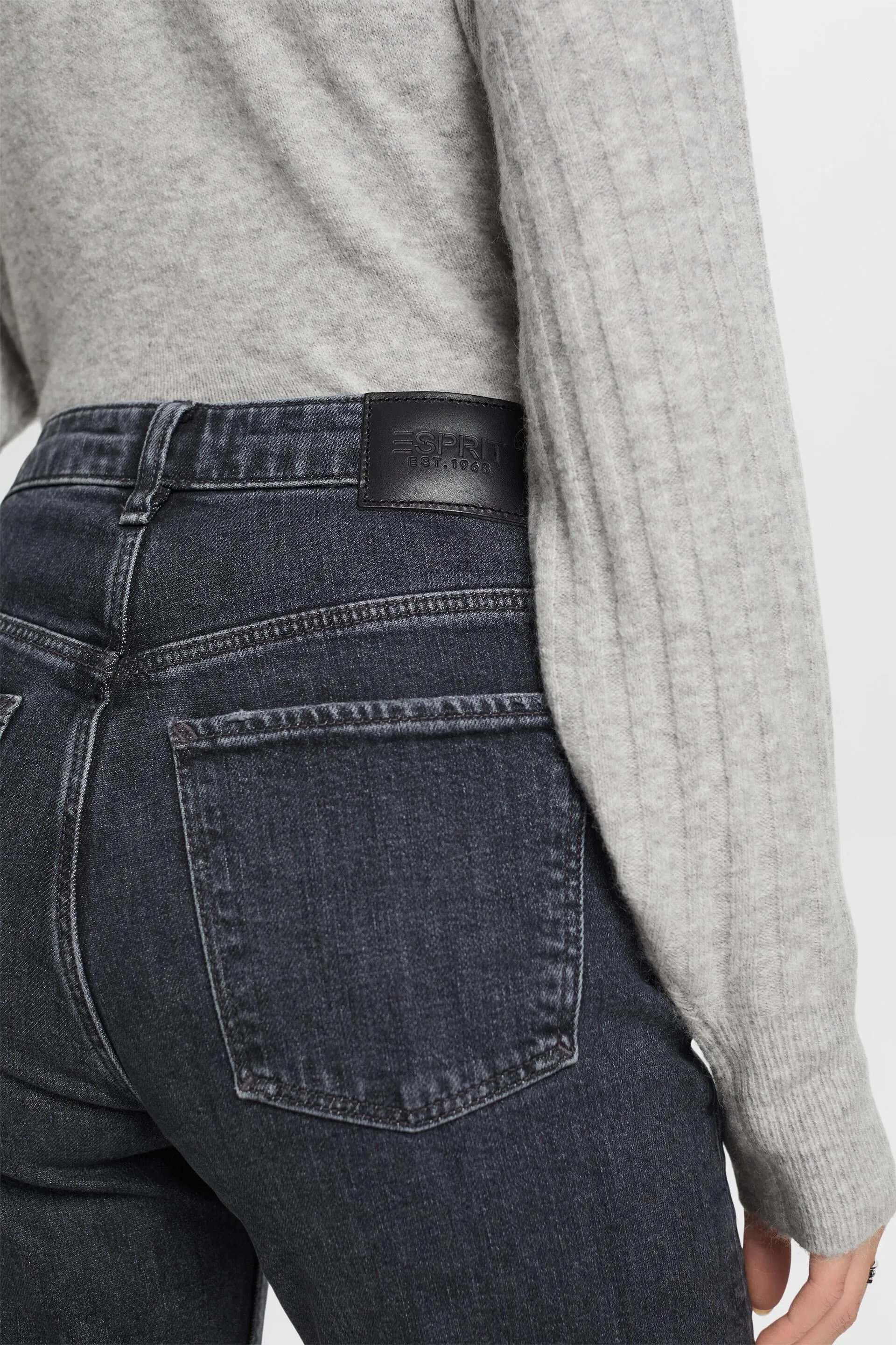 Jeans straight fit tobilleros estilo años 80