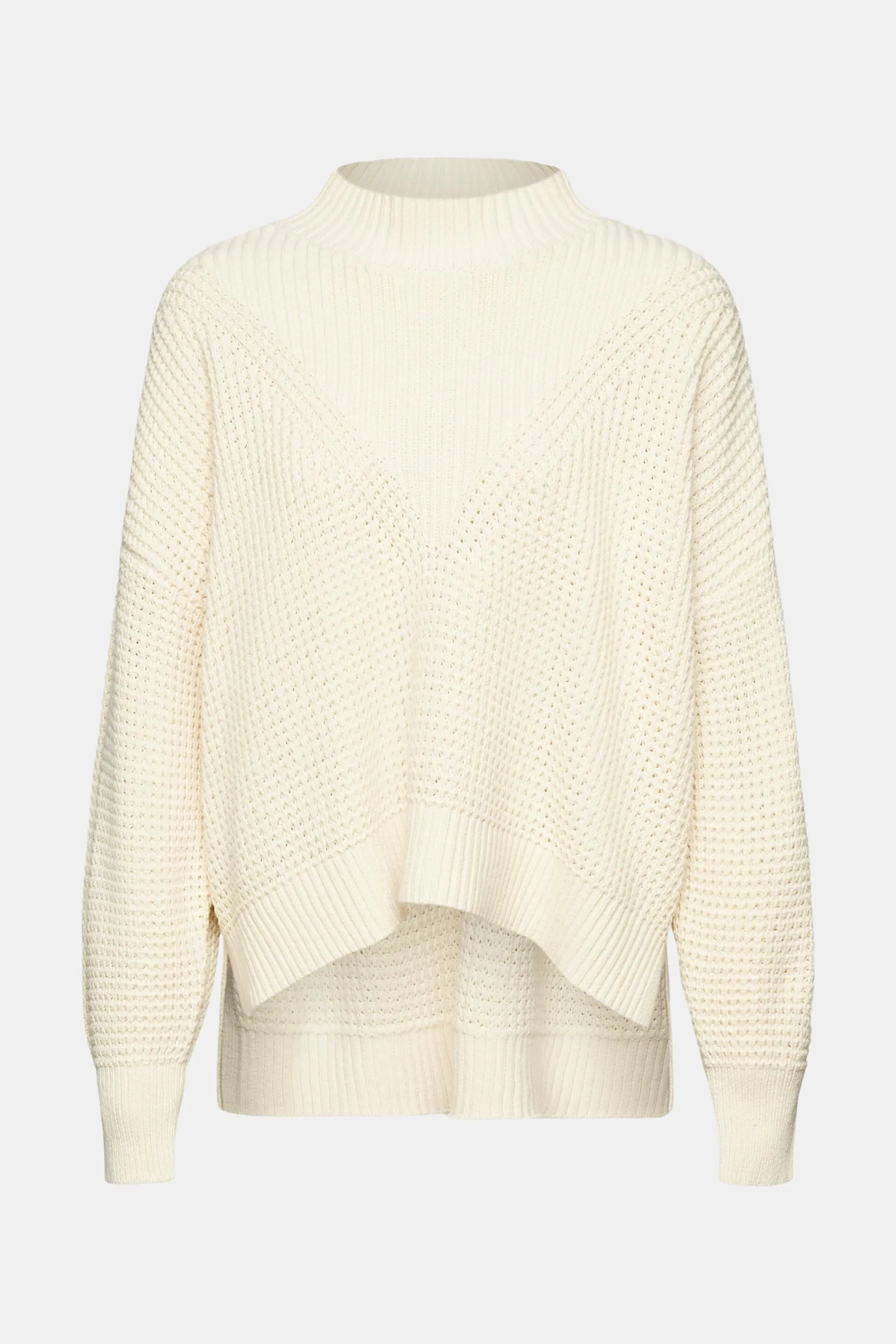 Jersey con cuello alto y corte holgado