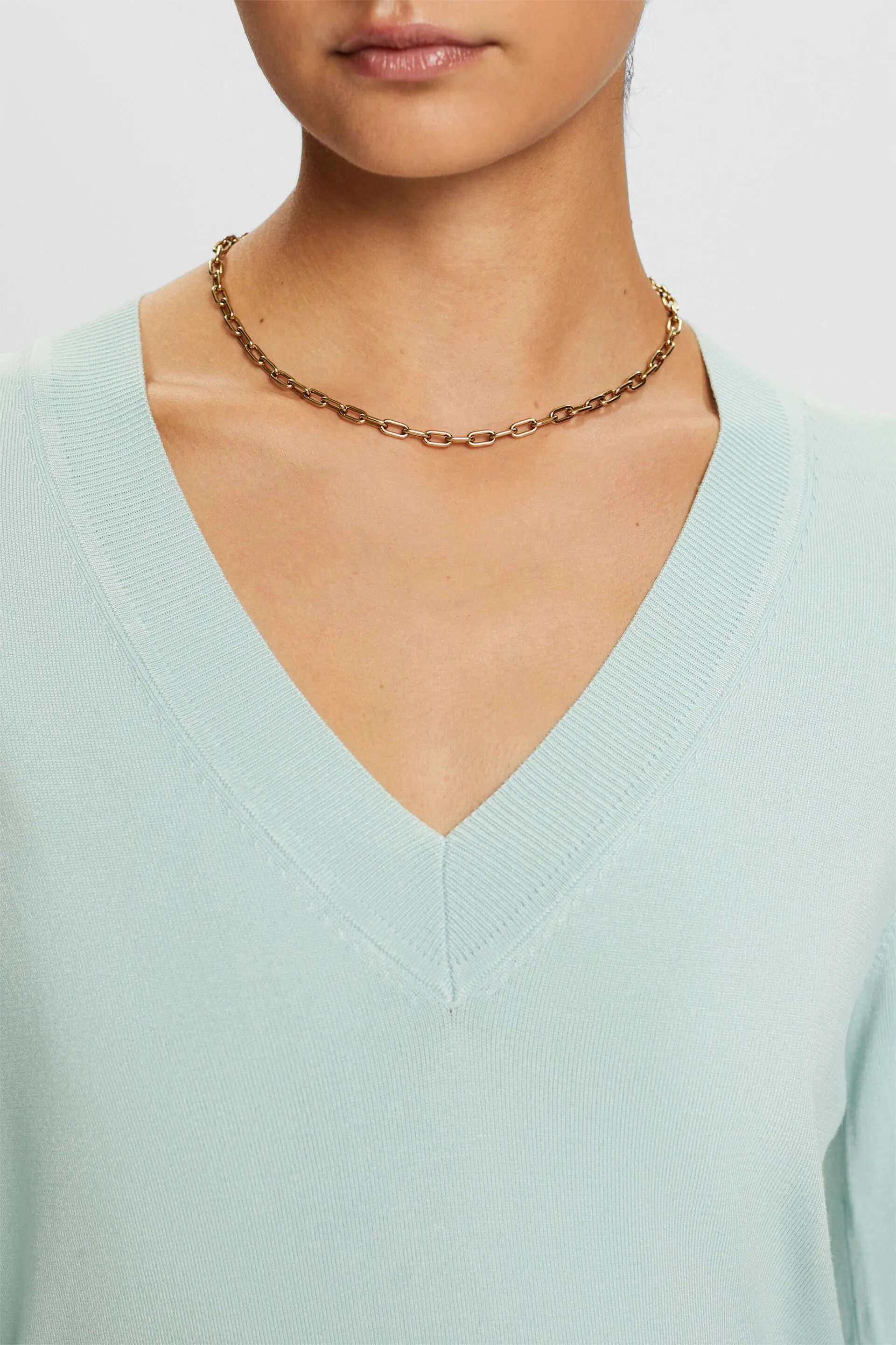 Jersey con cuello en pico