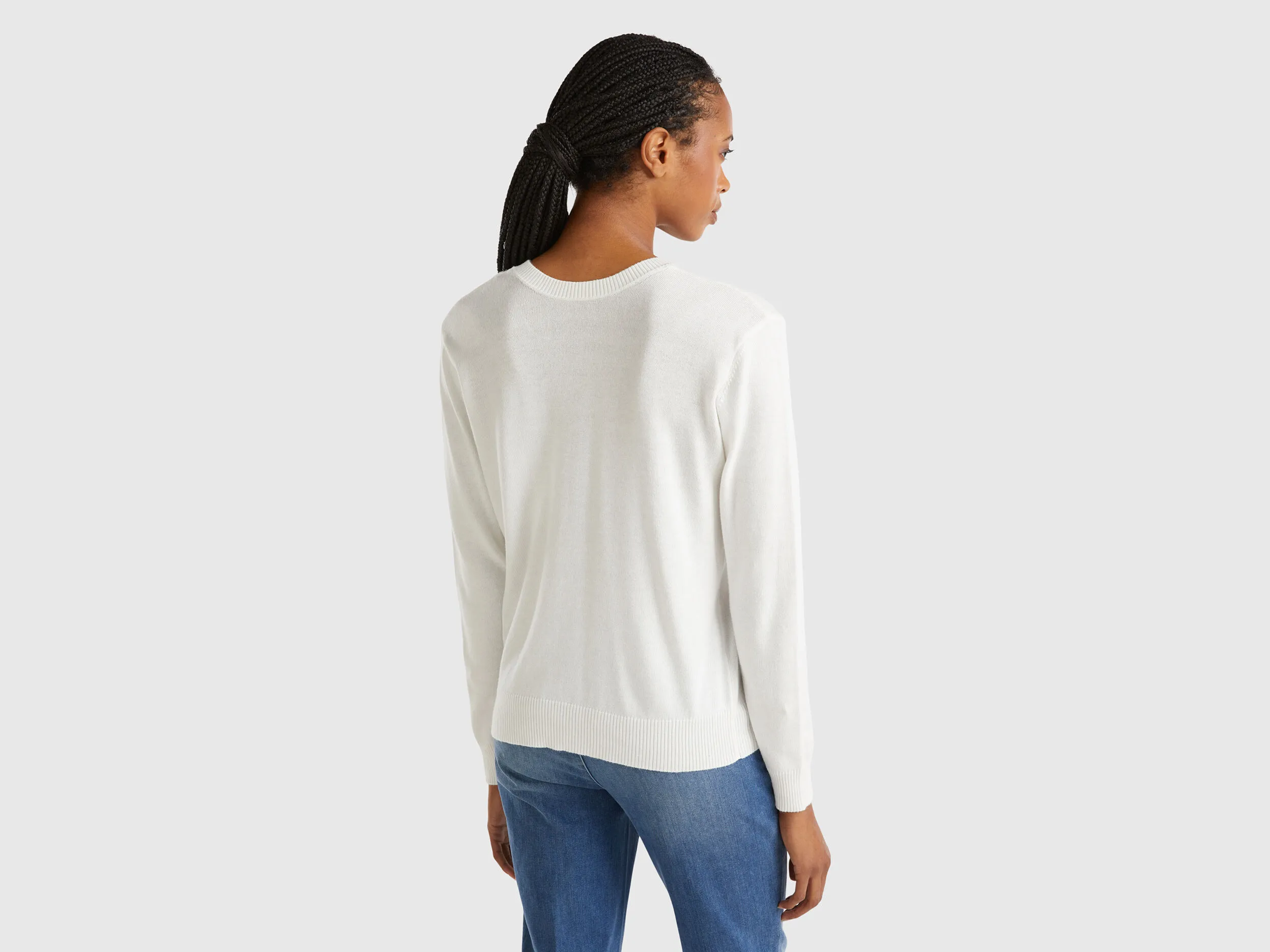 Jersey de Modal® mixto con escote de pico