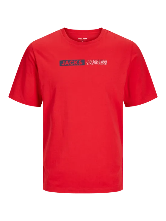 JJECORP TSHIRT  TRUE RED