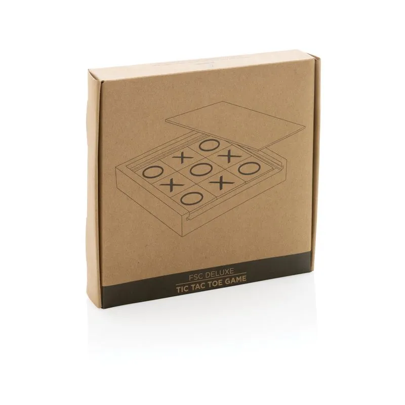 Juego de mesa personalizable tres en raya Tic Tac Toe FSC® Deluxe