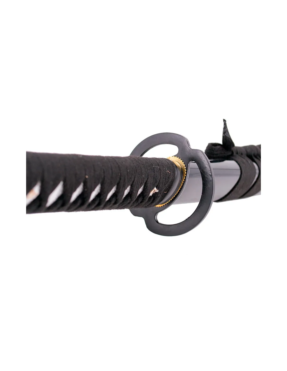 Katana funcional acero al carbono AISI 1045 empuñadura negra