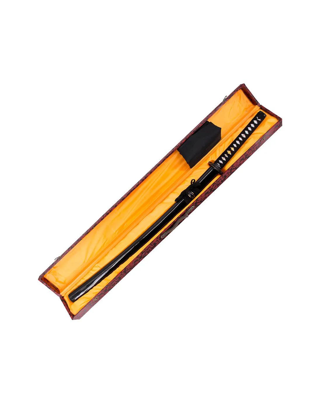 Katana funcional acero al carbono AISI 1045 empuñadura negra