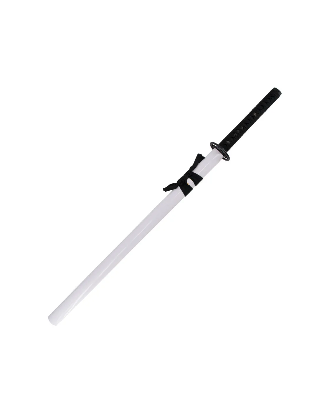 Katana funcional afilada, acero de damasco rojo