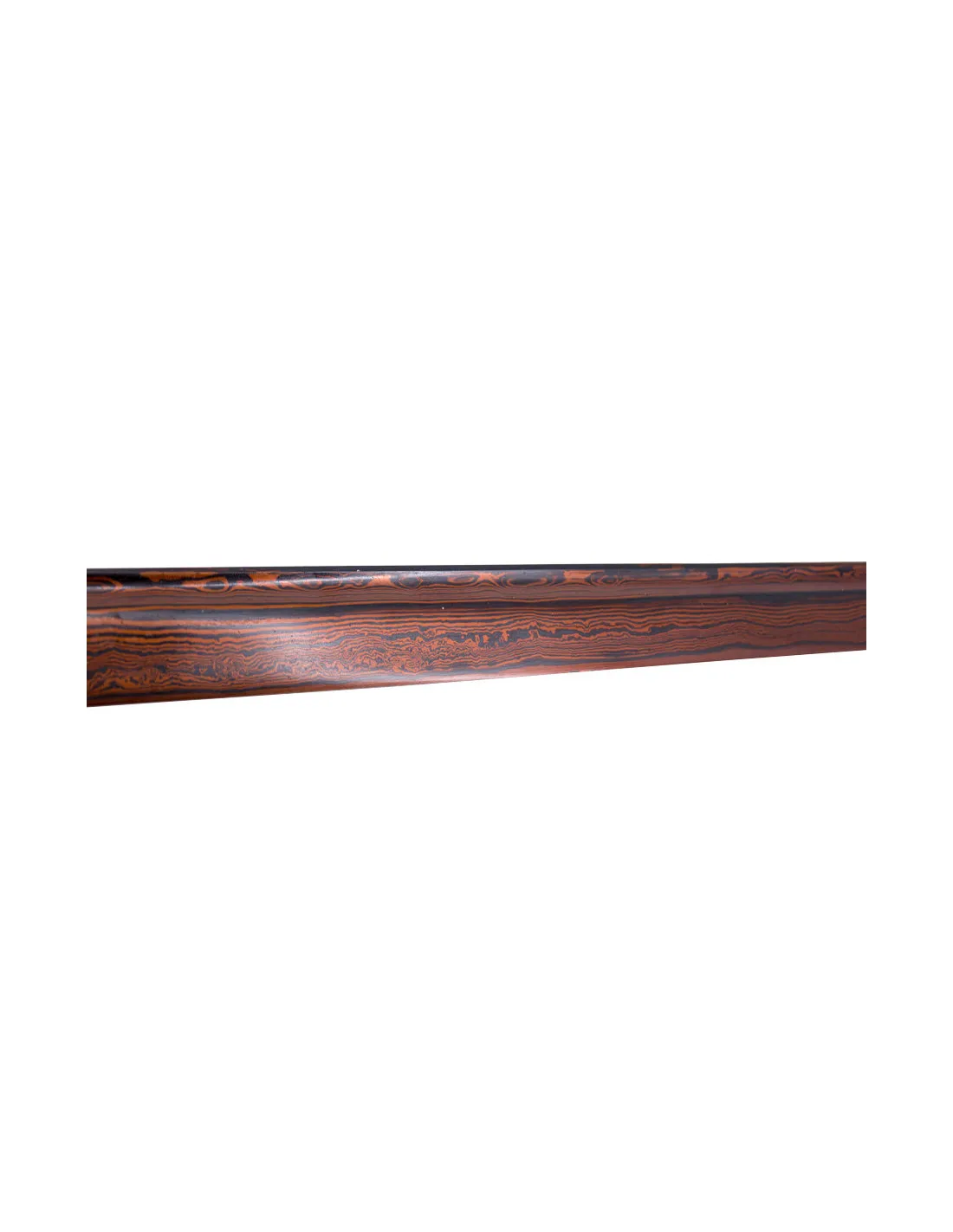 Katana funcional afilada, acero de damasco rojo