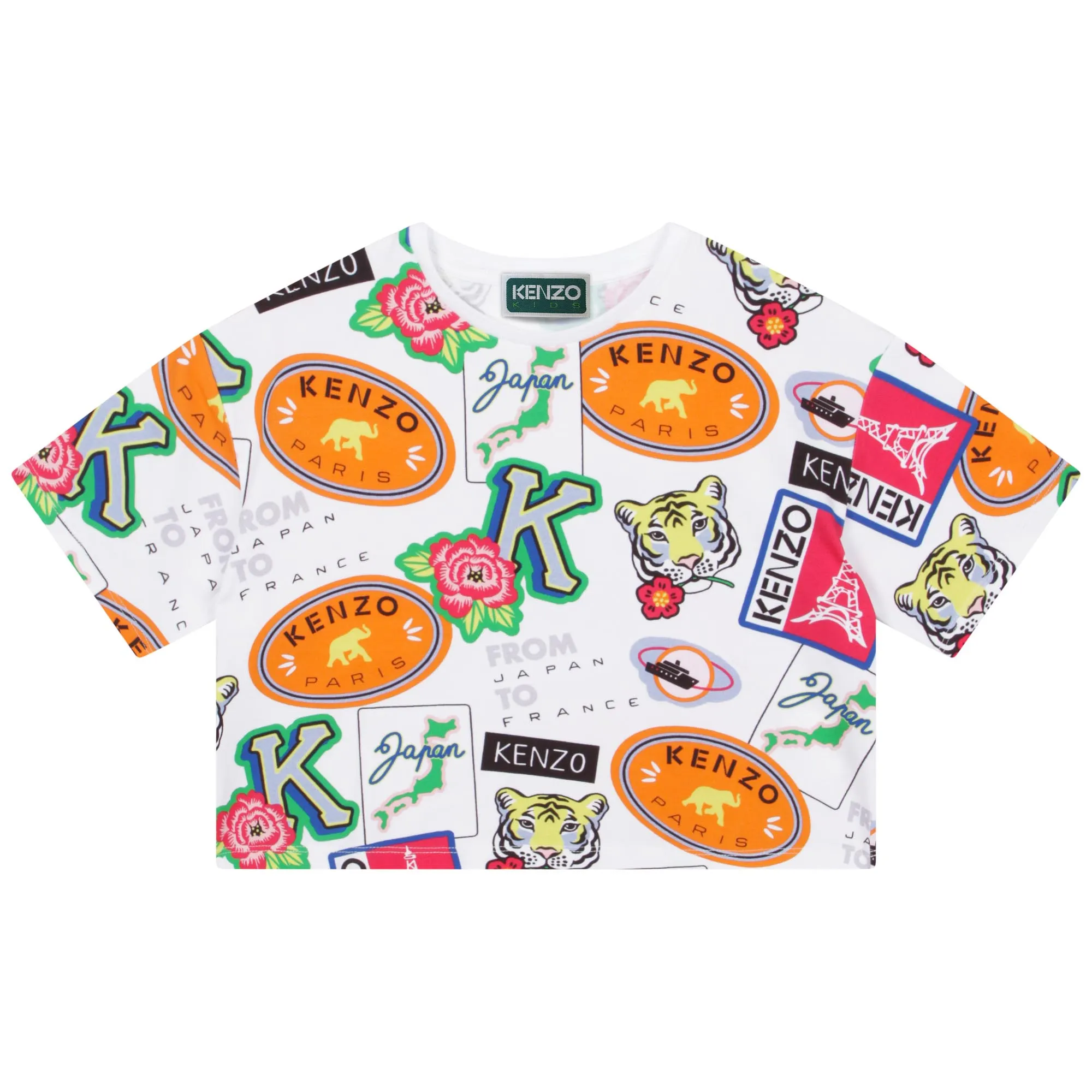 KENZO KIDS Camiseta corta estampada