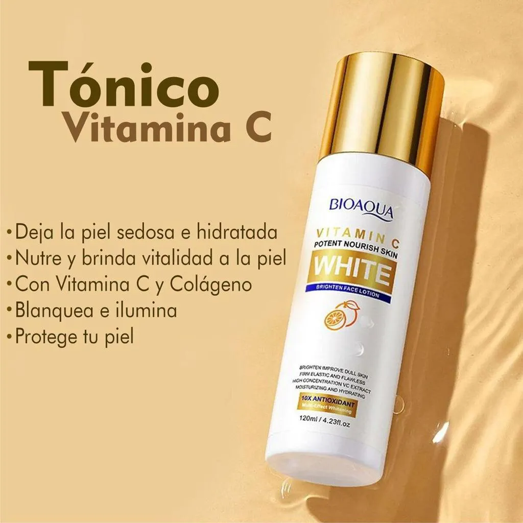 KIT X 5 RUTINA FACIAL ACLARANTE | TRATAMIENTO FACIAL ANTIMANCHAS Y ACLARANTE  BIOAQUA WHITE