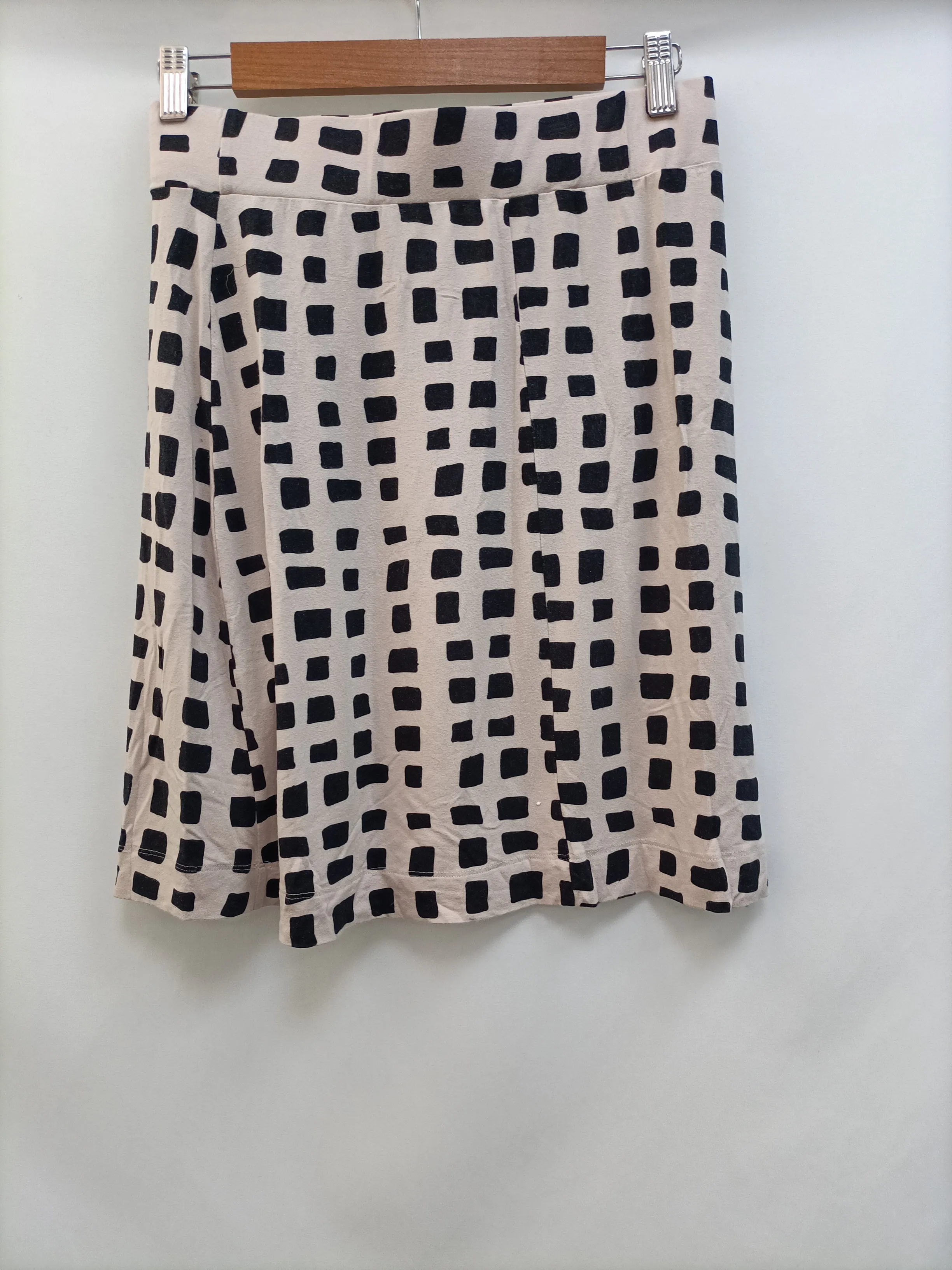 LA FÉE MARABOUTÉE. Falda beige cuadros T.m