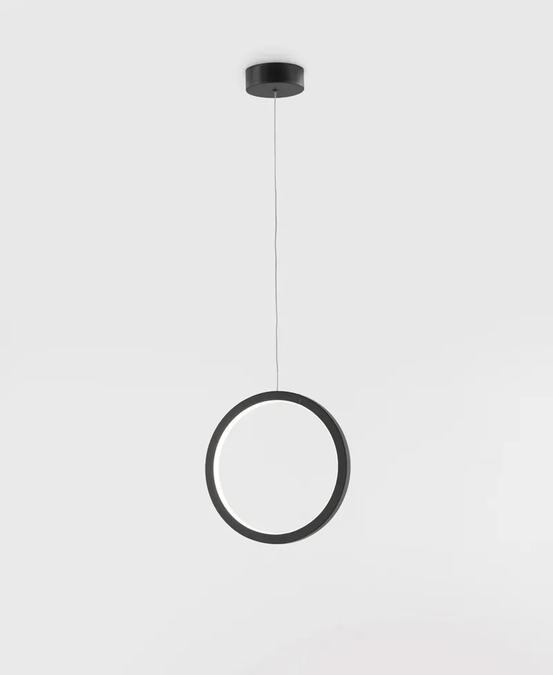 Lampara de Techo Circ Negro 60Ø AROMAS del Campo