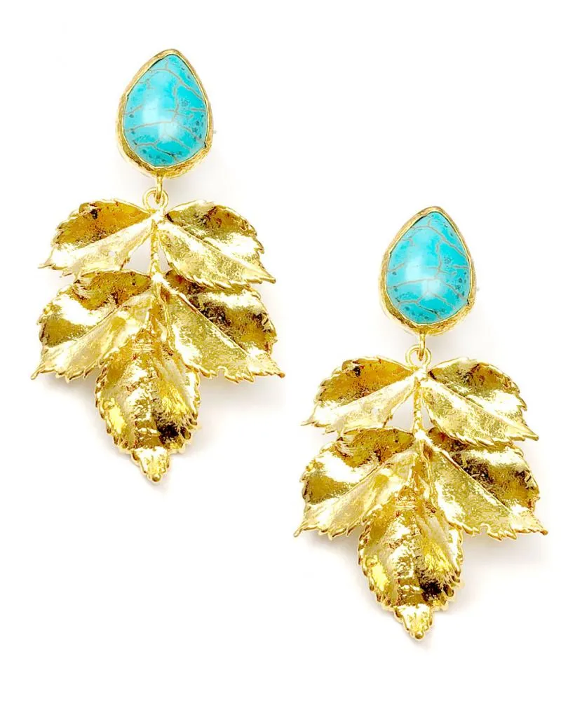 Largos pendientes mujer para bodas piedra turquesa,joyas mujer