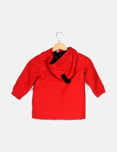 Lefties Parka roja con capucha