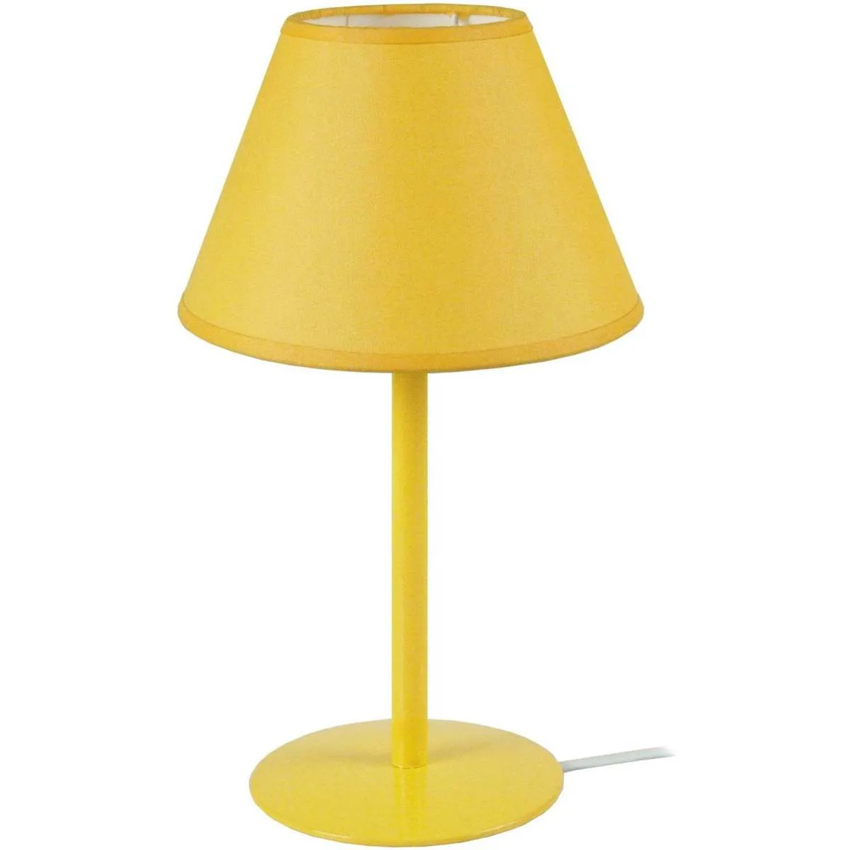 Lámpara de Mesa redondo metal amarillo