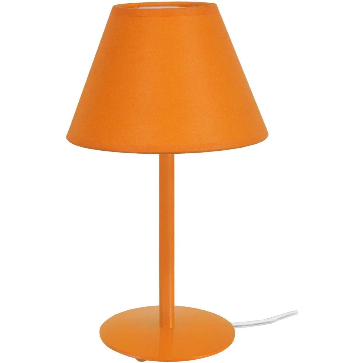 Lámpara de Mesa redondo metal naranja