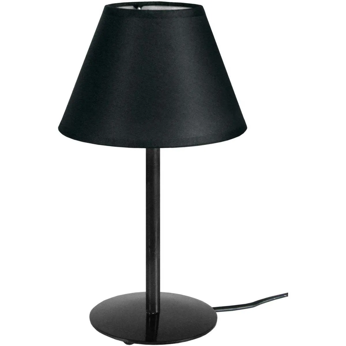 Lámpara de Mesa redondo metal negro