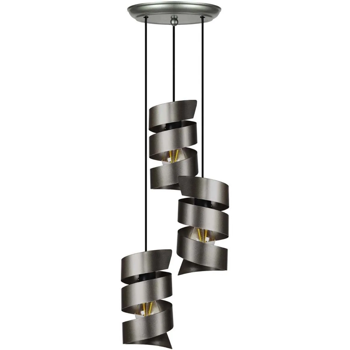 Lámpara de Techo redondo metal antracita