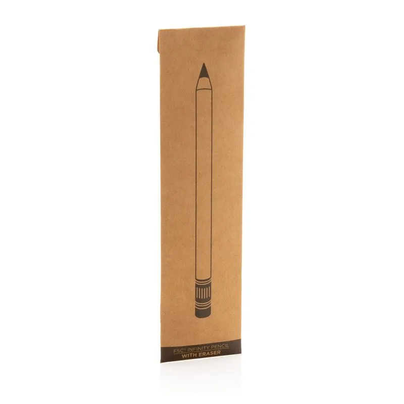Lápiz infinito de bambú FSC® con goma de borrar