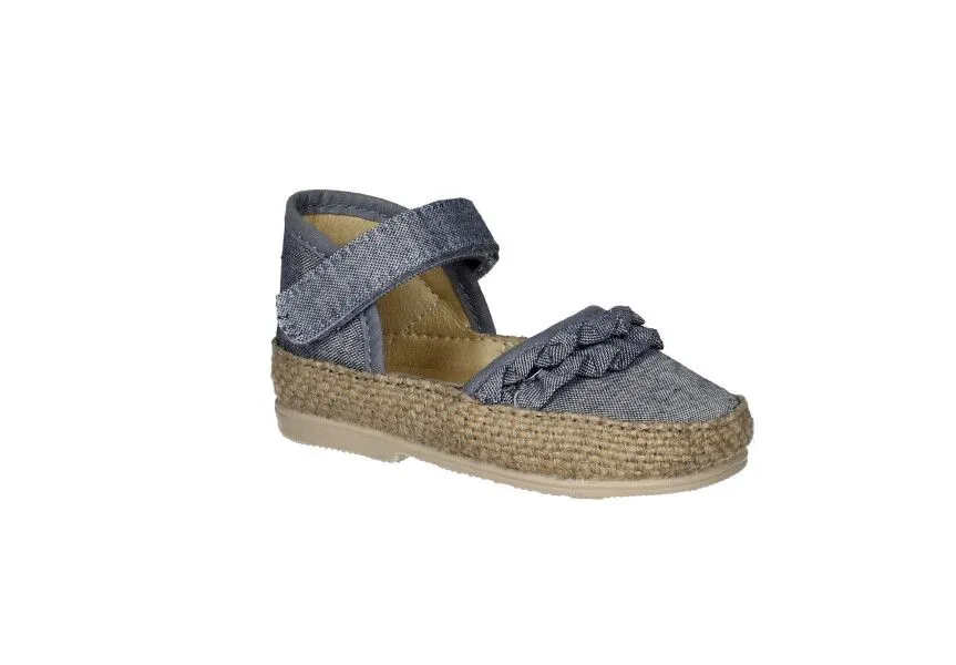Mercedes Jeans Volantes Con Bandaleta Yute