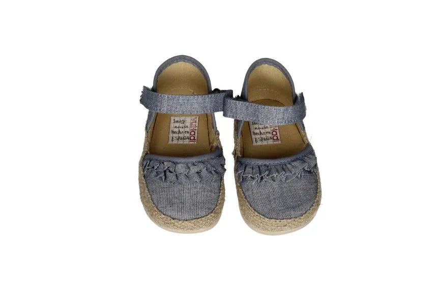 Mercedes Jeans Volantes Con Bandaleta Yute