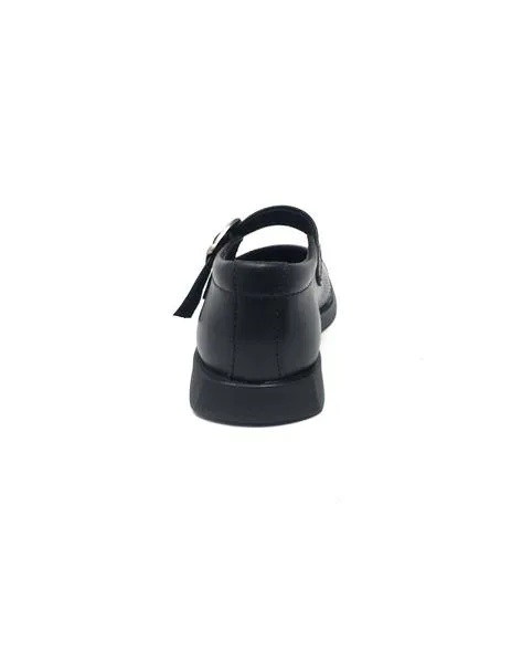 mercedita napa negro con hebilla