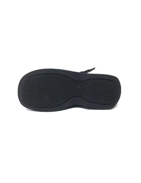 mercedita napa negro con hebilla