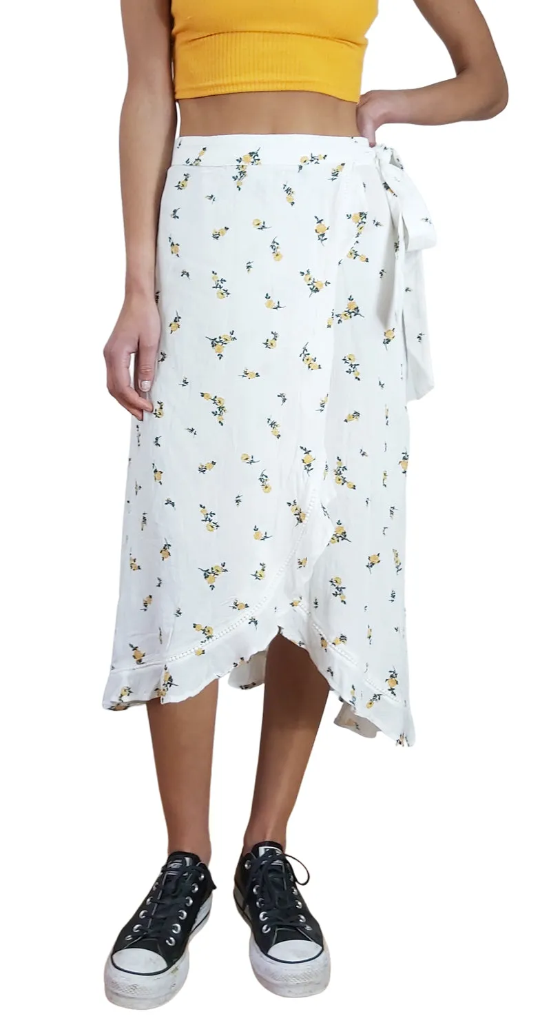 MISS SELFRIDGE Falda Flores Amarillas