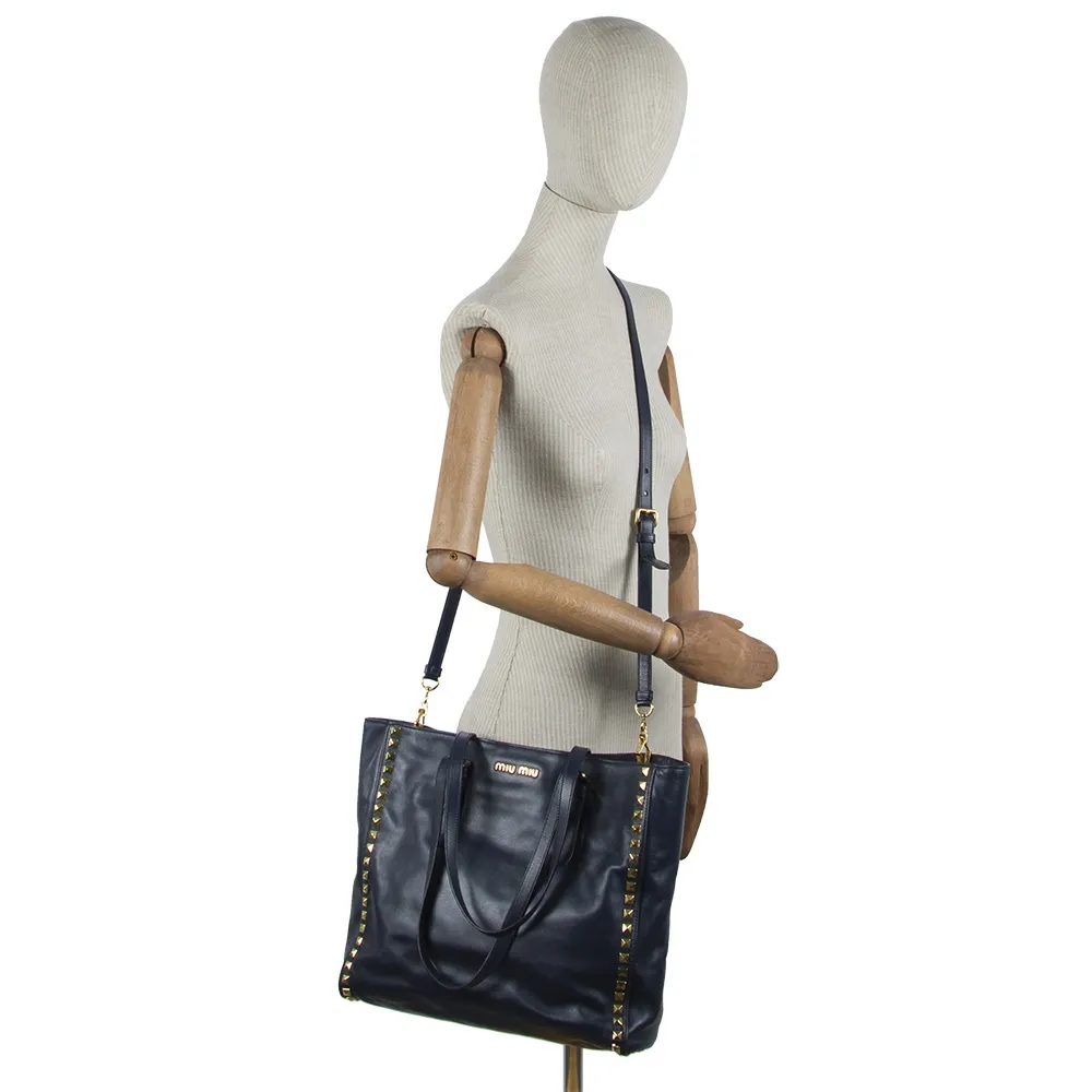 Miu Miu Bolso Shopping Azul