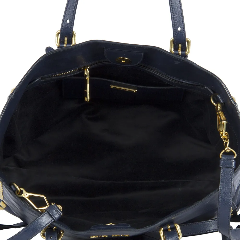 Miu Miu Bolso Shopping Azul
