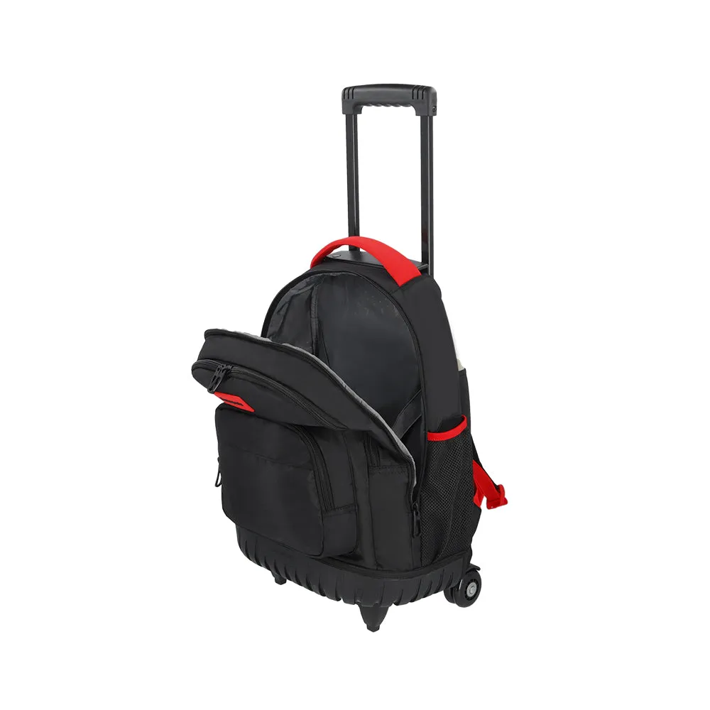 Mochila con ruedas para laptop Acceleration Java negra 16