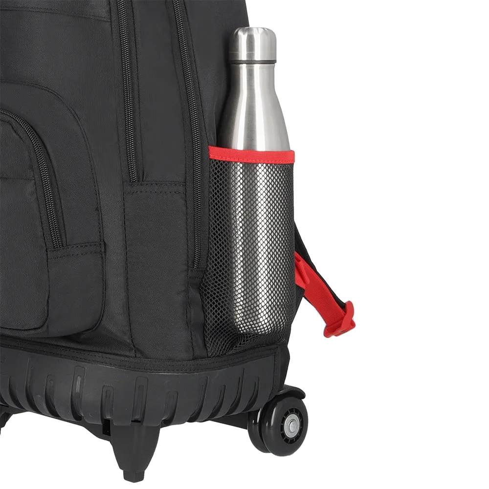 Mochila con ruedas para laptop Acceleration Java negra 16