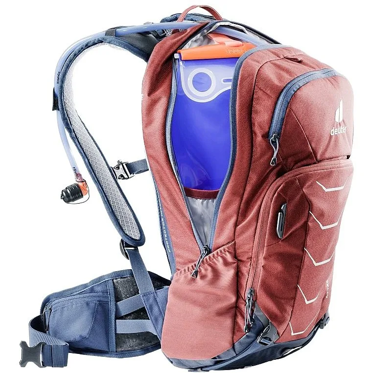 MOCHILA DEUTER ATTACK 16  REDWOOD/MARINE
