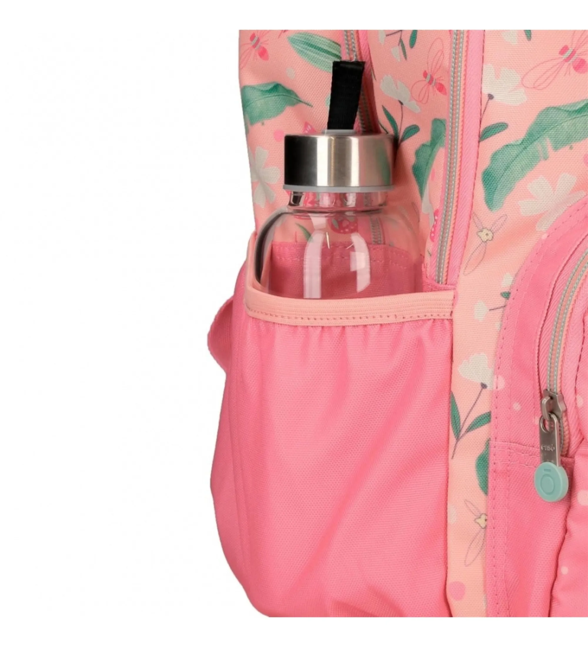 Mochila Enso Beautiful nature doble compartimento adaptable a carro rosa