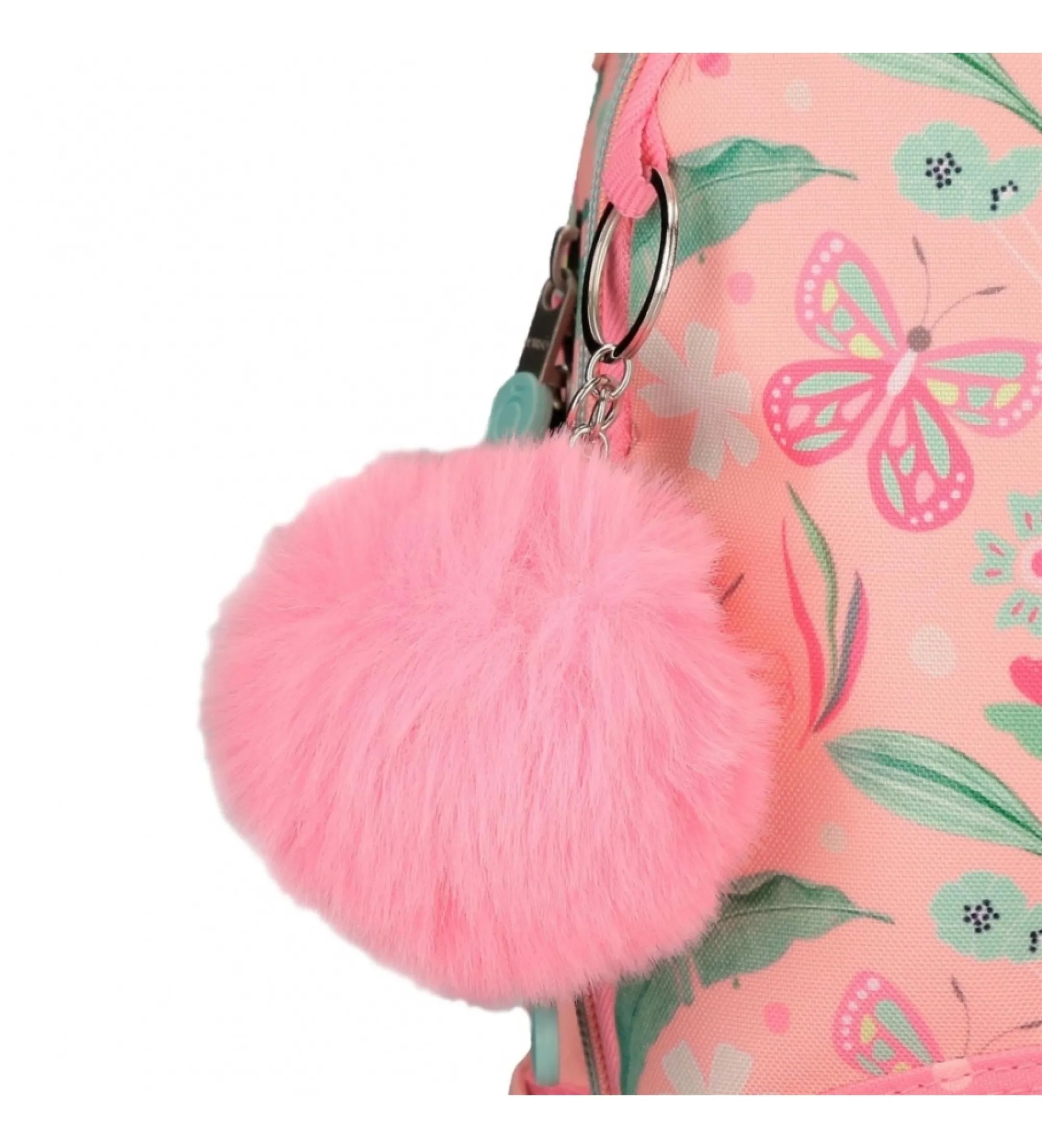 Mochila Enso Beautiful nature doble compartimento adaptable a carro rosa