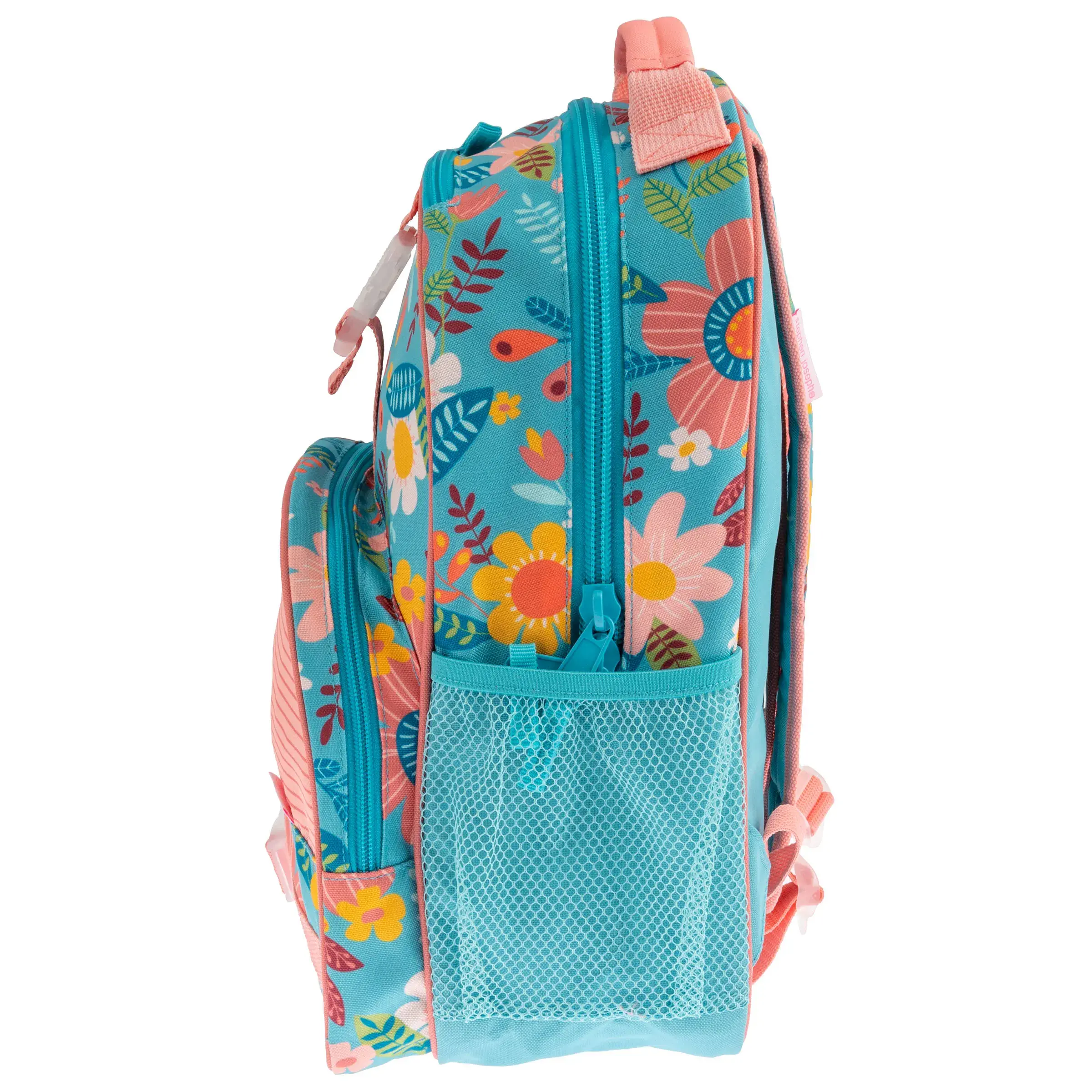 Morral all over print flor turquesa