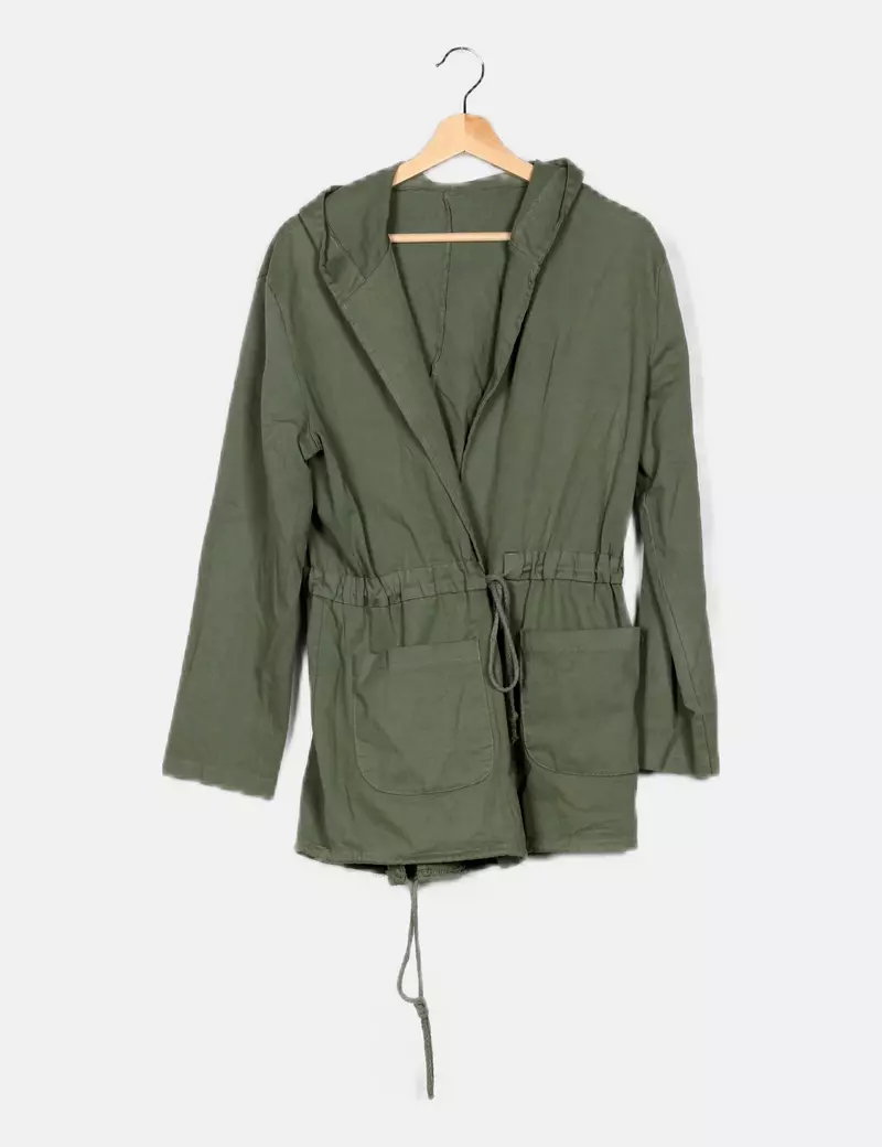 NoName Parka con capucha verde