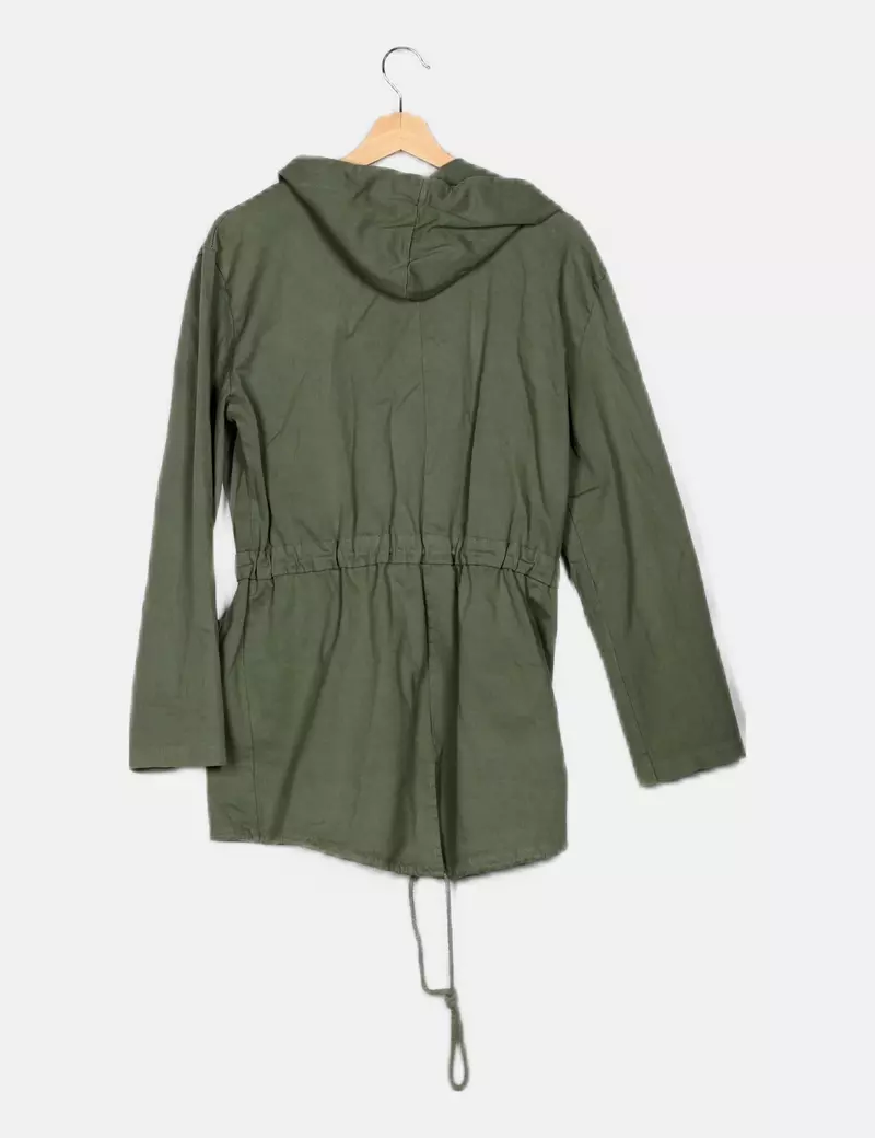 NoName Parka con capucha verde