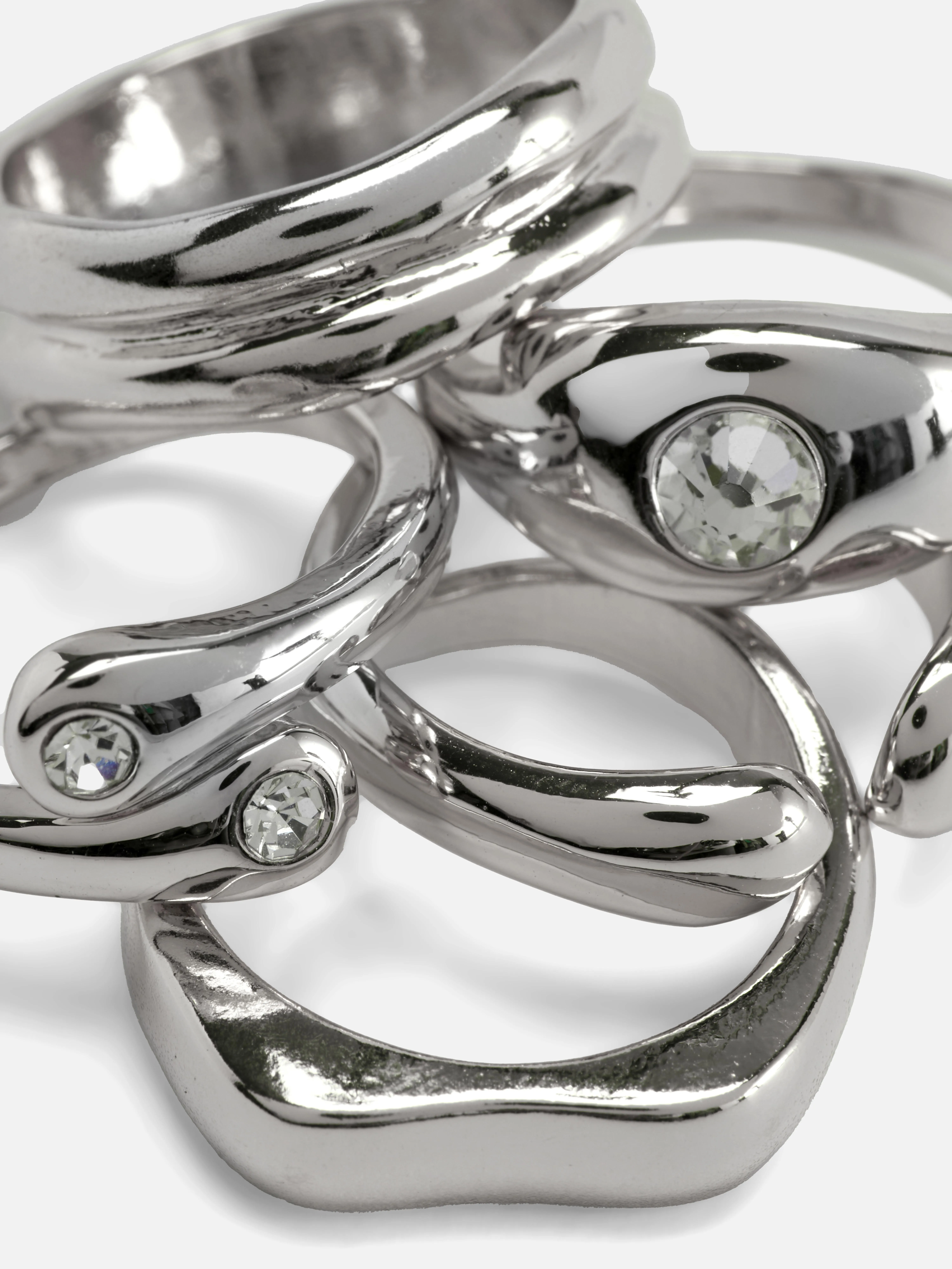 Pack de 5 anillos gruesos surtidos