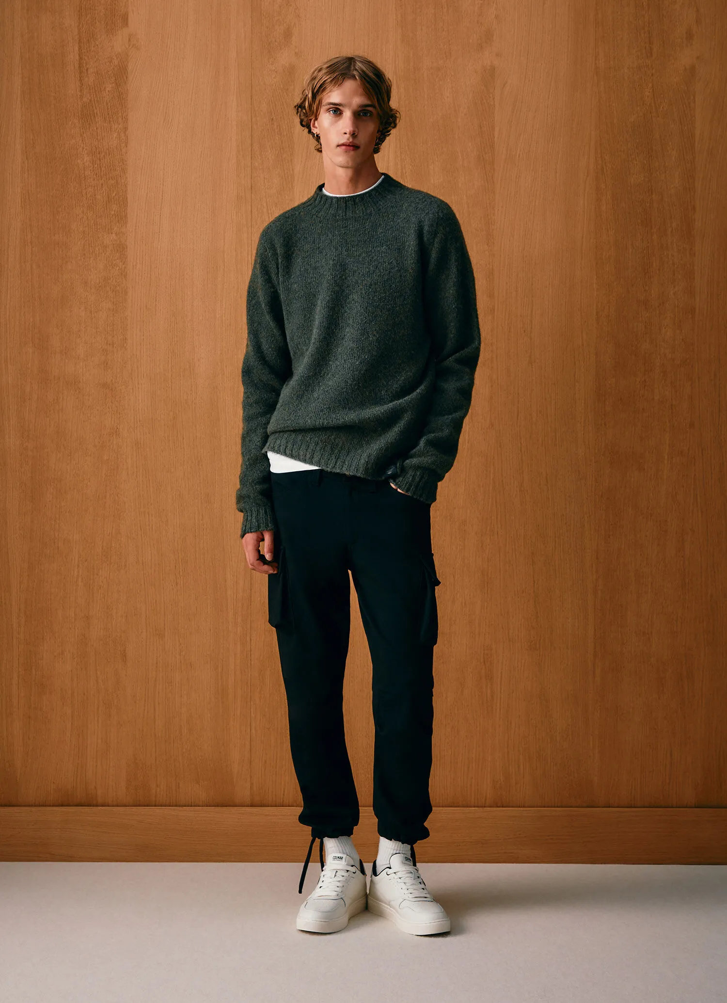Pantalón de interlock con bolsillos grandes