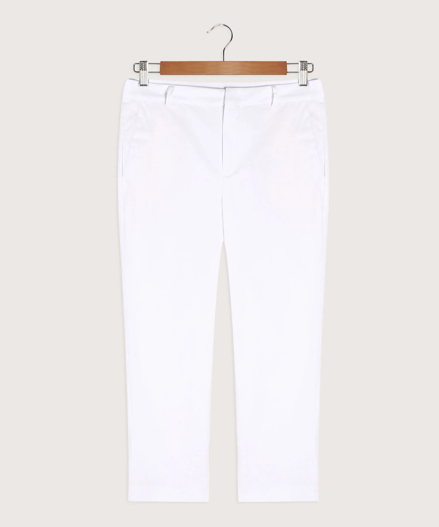 PANTALON CAPRI BOLSILLOS DIAGONALES UNICOLOR