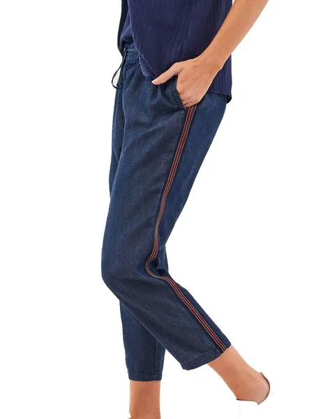 pantalon salsa tencel con banda