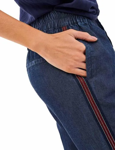 pantalon salsa tencel con banda