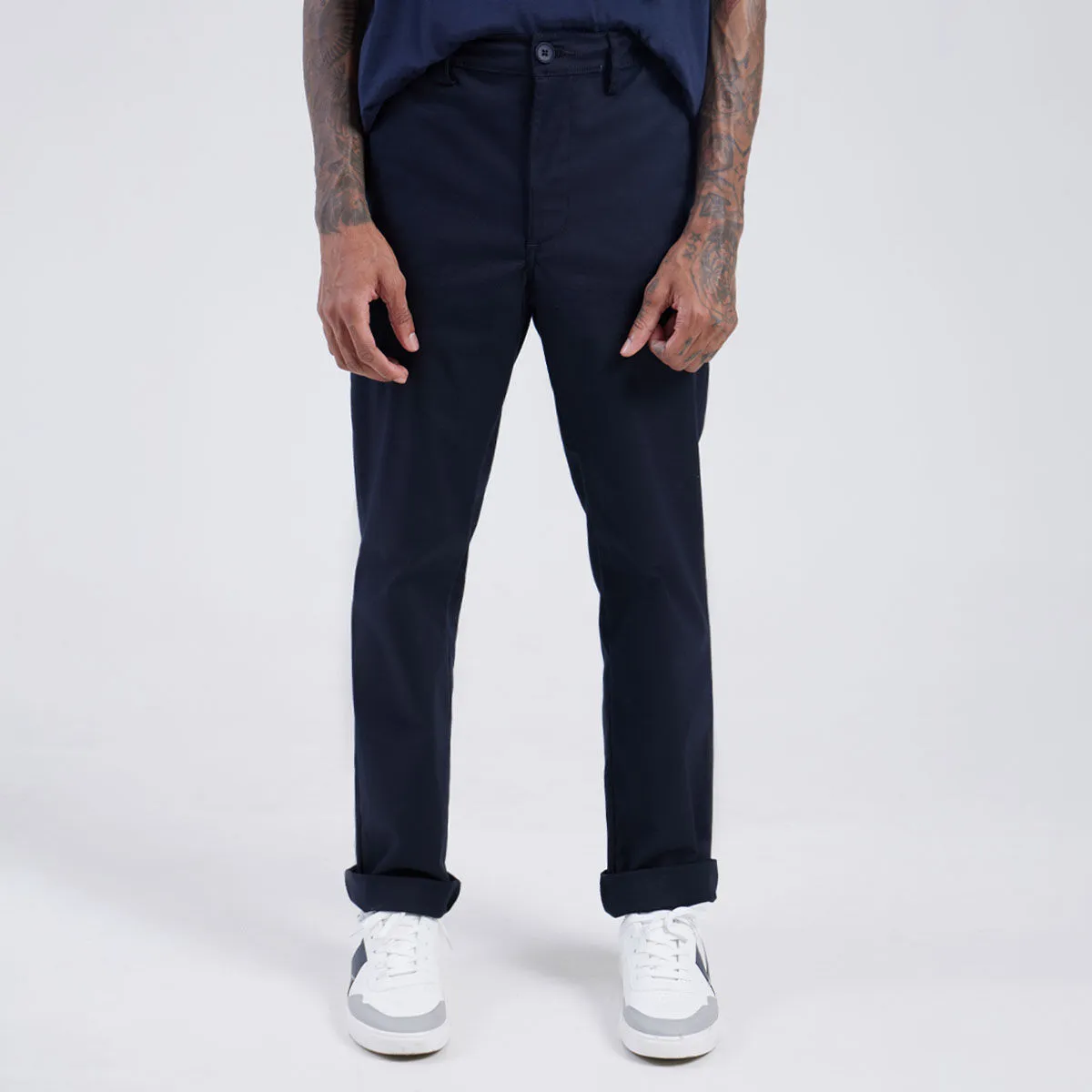 Pantalon Tipo Chino Con Bolsillos