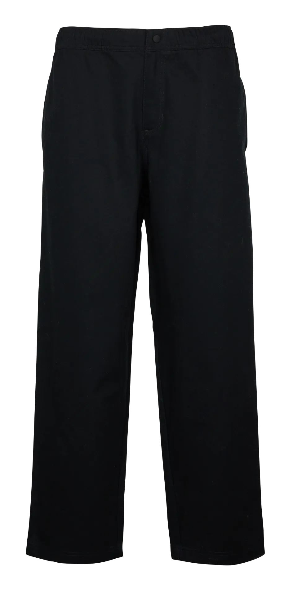 Pantalón ancho de algodón en negro