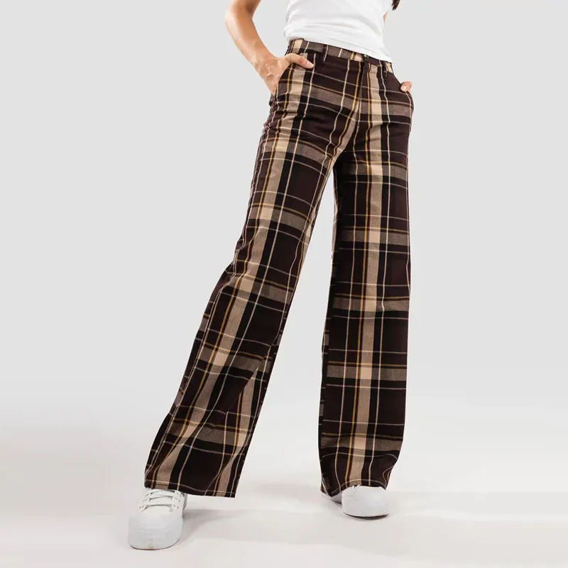 Pantalón Brixton: Victory Fl Wide Leg Pant (Seal Brw Bt Gld)