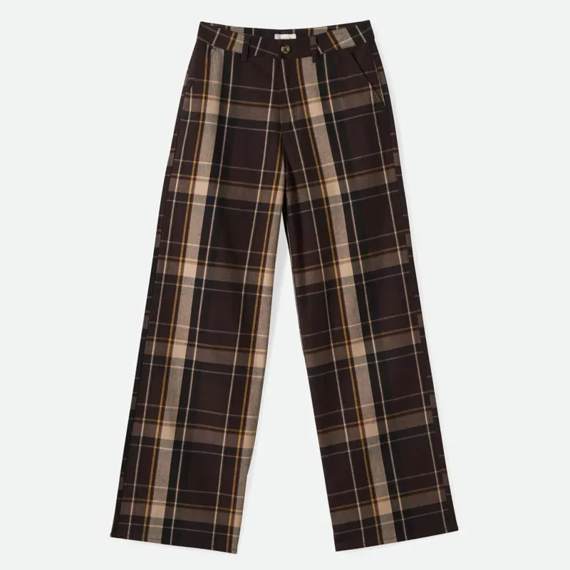Pantalón Brixton: Victory Fl Wide Leg Pant (Seal Brw Bt Gld)